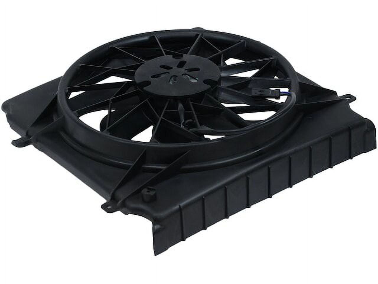 Electric Radiator Cooling Fan For 2017-2021 Jeep Compass - Driver Side, 12V, 5-Blade