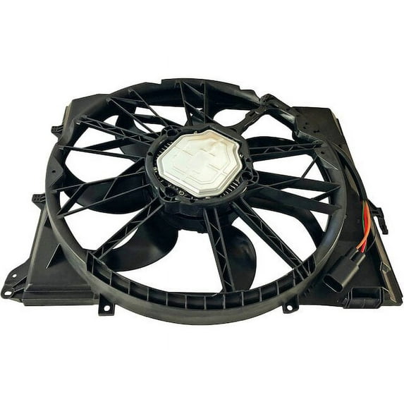 Auxiliary Fan Assembly - Compatible with 2008 - 2013 BMW 128i 3.0L 6-Cylinder N52B30A 2009 2010 2011 2012