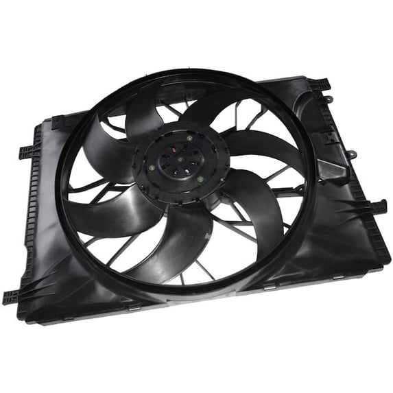 Auxiliary Fan Assembly - Compatible with 2010 - 2015 Mercedes-Benz GLK350 3.5L V6 2011 2012 2013 2014