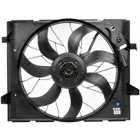 Auxiliary Fan Assembly - Compatible with 2011 - 2013 Jeep Grand Cherokee 2012
