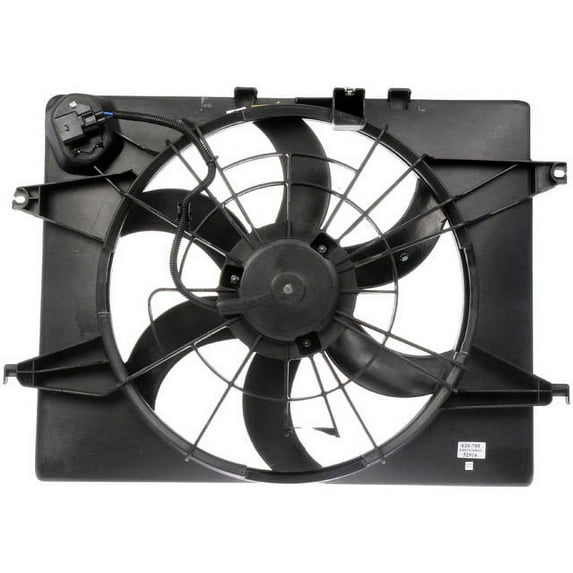 Auxiliary Fan Assembly - Compatible with 2011 - 2013 Kia Optima 2.4L 4-Cylinder GAS 2012