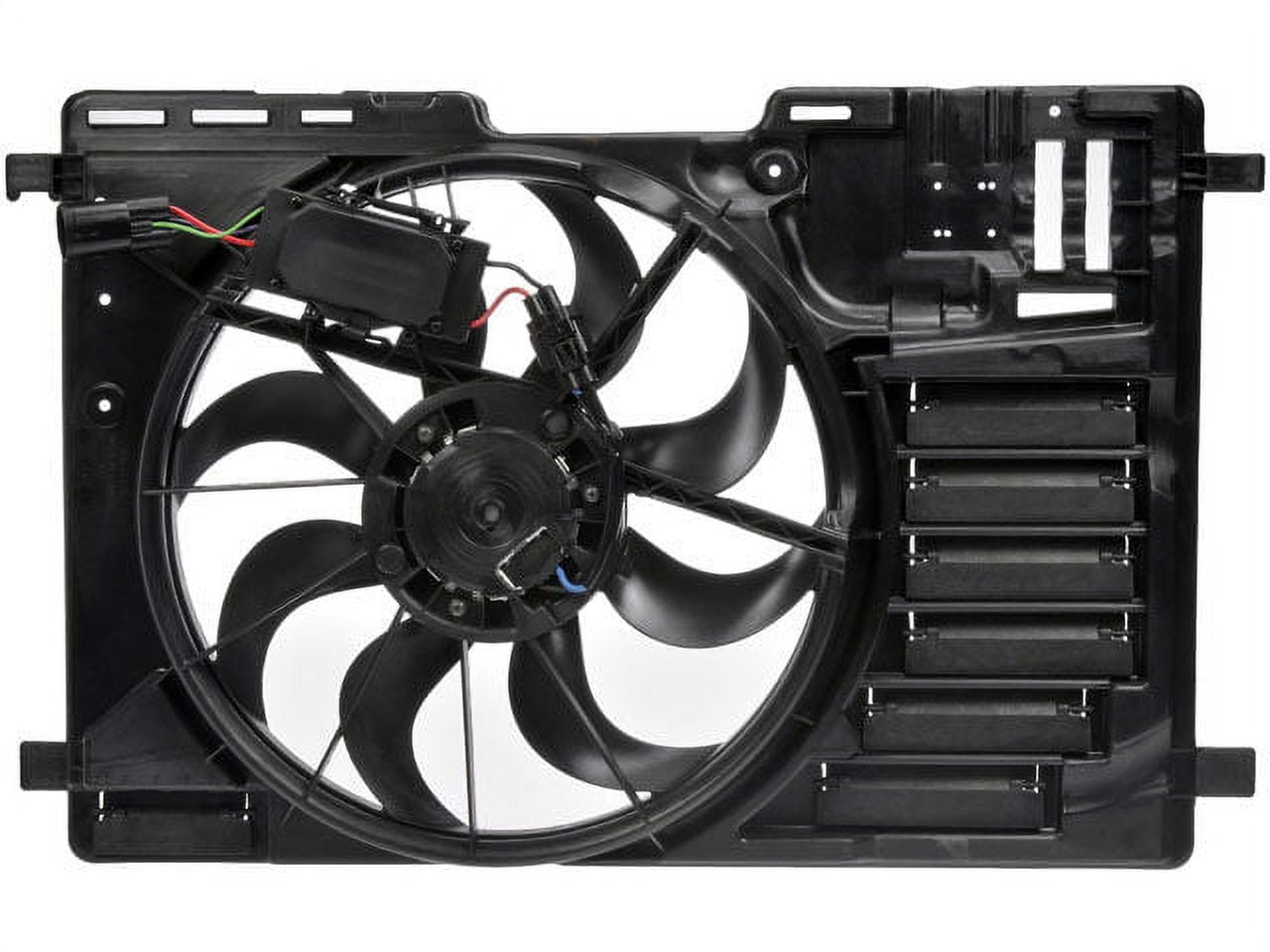 Auxiliary Fan Assembly - Compatible with 2013 - 2018 Ford Focus 2.0L 4 ...