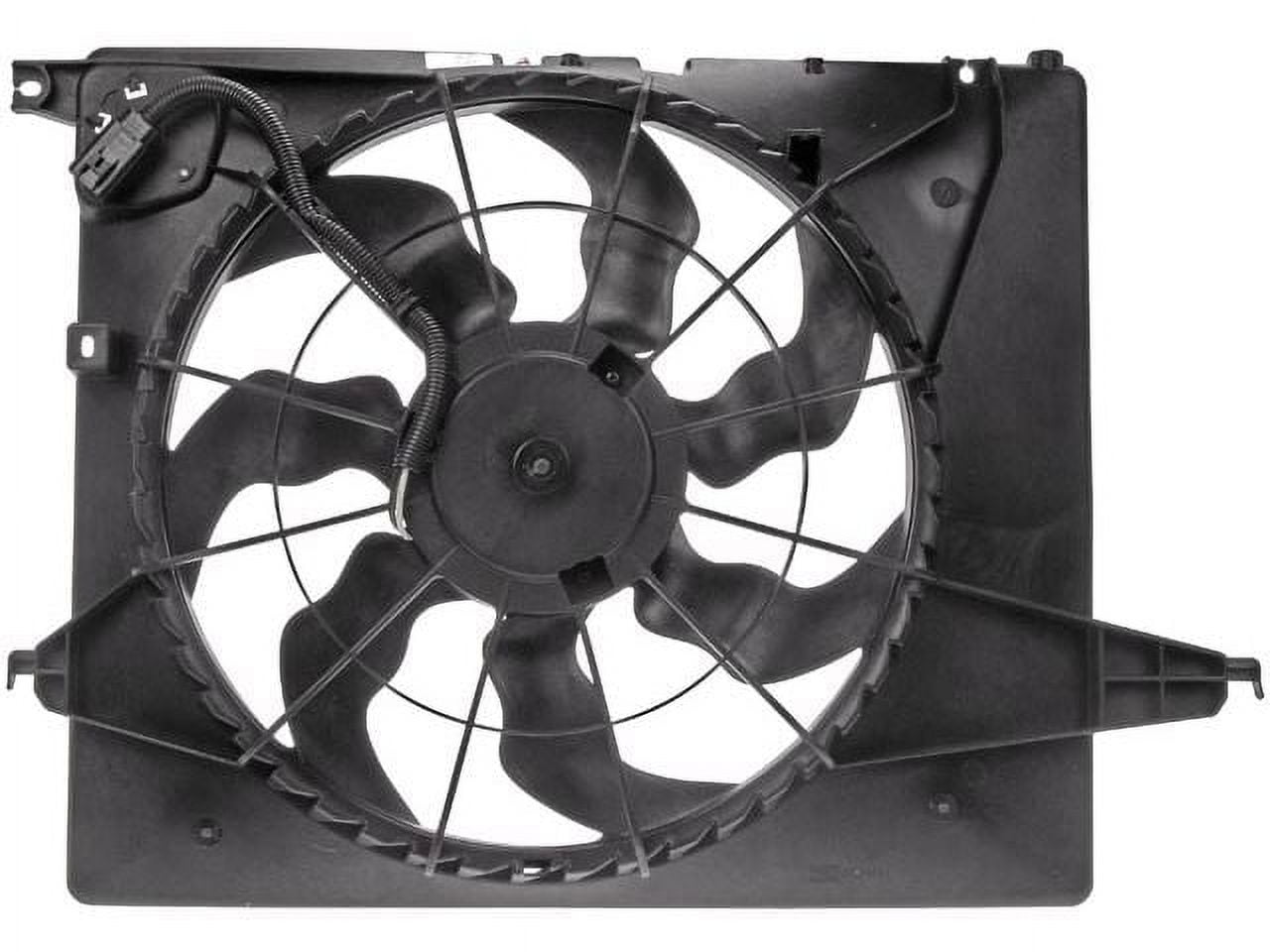 A/C Condenser Cooling Fan Assembly For 2019-2022 Kia Forte - Direct Replacement Part