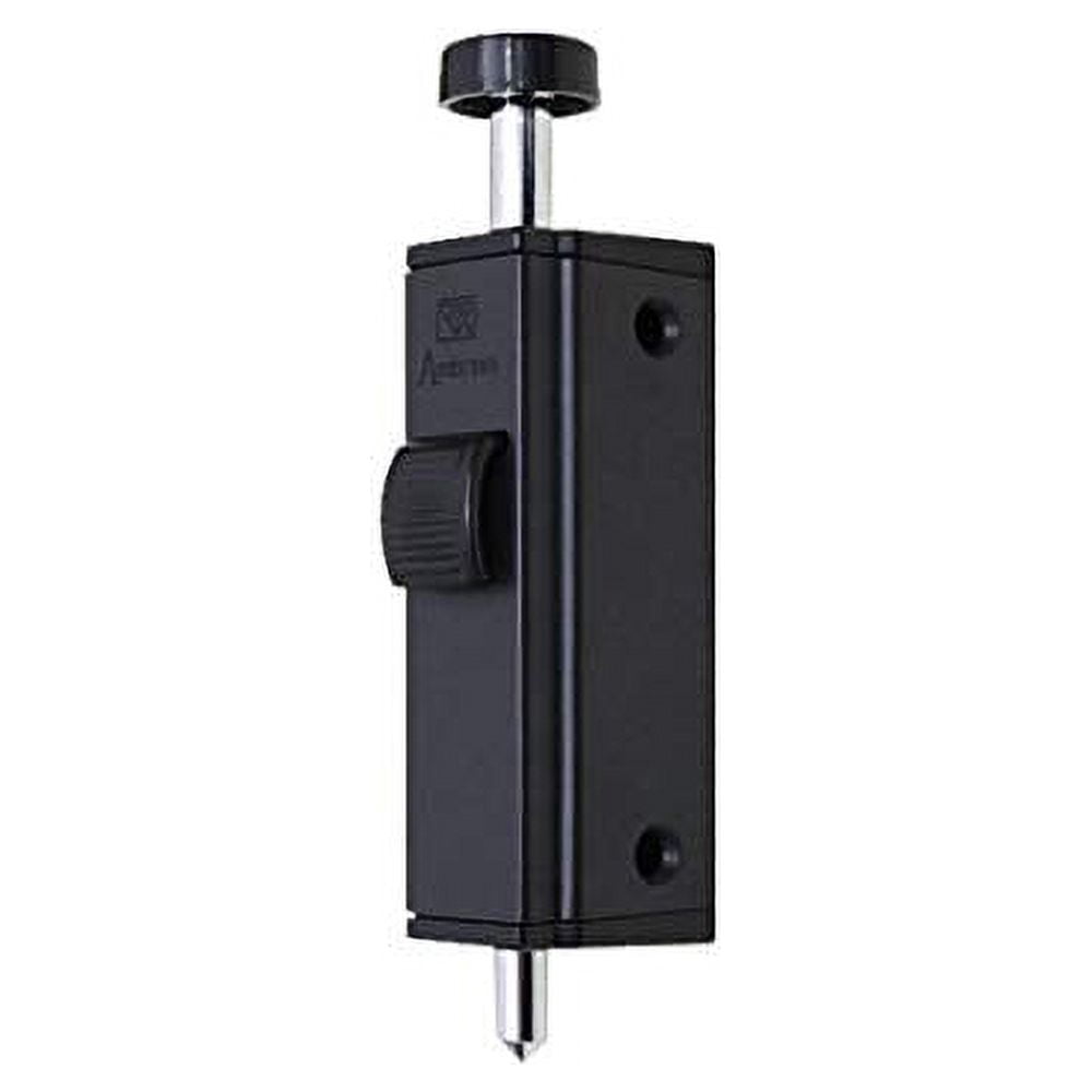 Auxiliary Foot Bolt Lock for Frenchwood Gliding Door Black