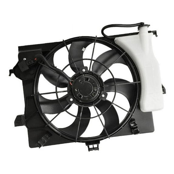 Auxiliary Radiator Fan Assembly - Compatible with 2012 - 2017 Kia Rio Hatchback 1.6L 4-Cylinder 2013 2014 2015 2016