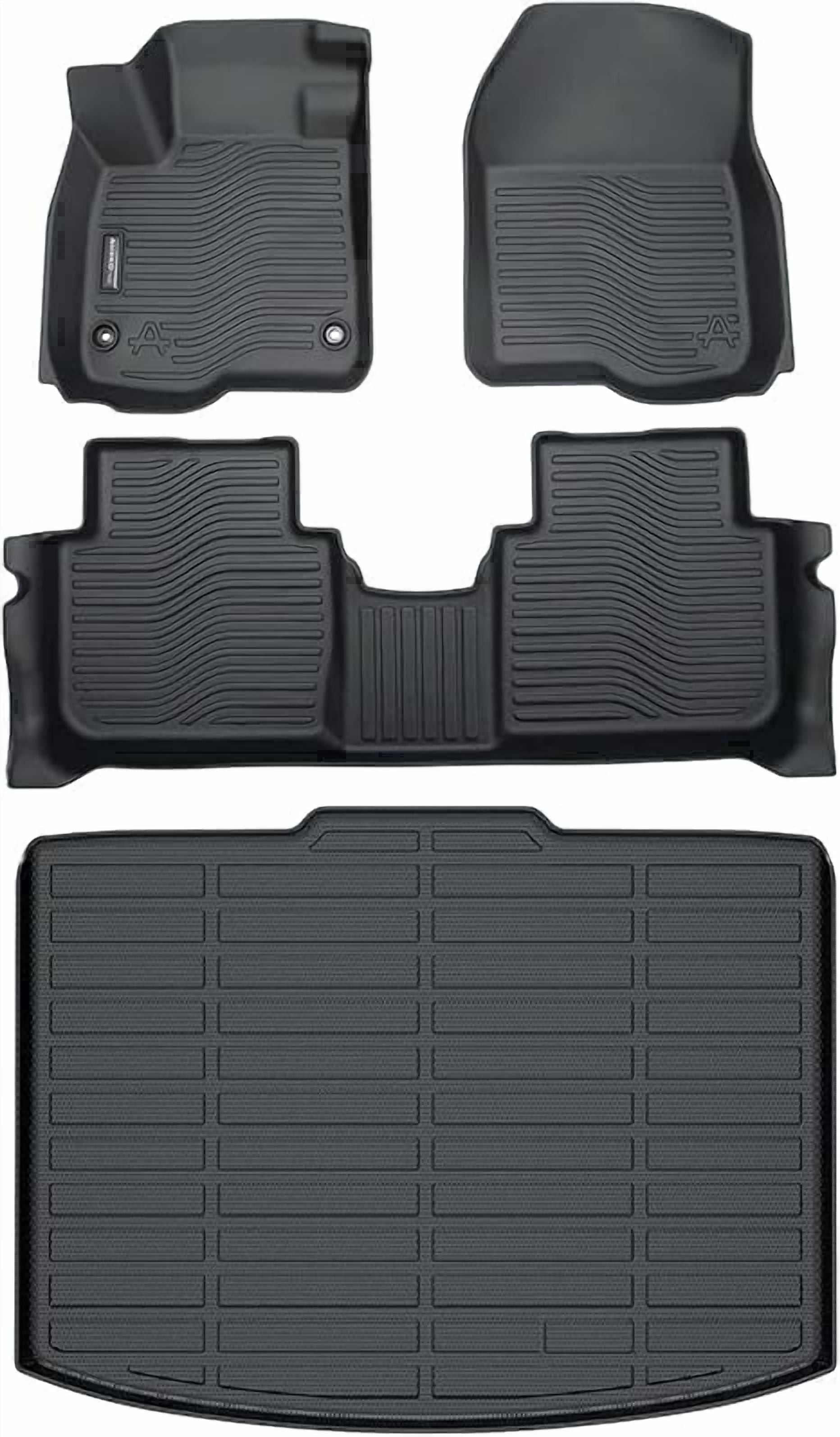 Auxko All Weather Floor Mats Cargo Liner Fit for Honda CR-V 2023 2024 2025 2026 (Not Hybrid) TPE Rubber Liners Set CRV Accessories Cargo Liner for Lowest Position