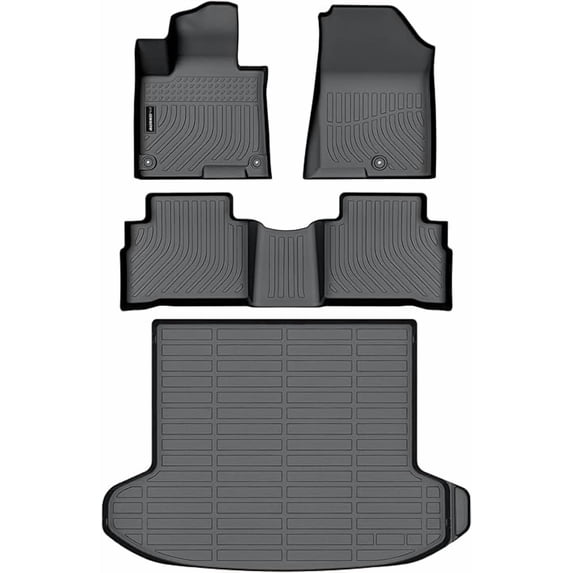 Auxko All Weather Floor Mats Cargo Liner Fit for Kia Sportage Gasoline 2023 2024 2025 TPE Rubber Liners Accessories All Season Odorless Anti-Slip Floor Mats Cargo Liner