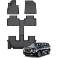 thumbnail image 1 of Auxko All Weather Floor Mats Fit for Hyundai Palisade 7&8 Seat 2020-2024 2025 TPE Rubber Liners Palisade Accessories Set All Season Guard Odorless Anti-Slip Floor Mats, 1 of 9