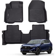 Auxko All Weather Floor Mats Fits for Honda CR-V 2023 2024 2025 2026 Include Hybrid TPE Rubber Liners Accessory for Honda CRV 2023 2024 2025 2026 Odorless Anti-Slip Mats Black