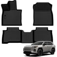 thumbnail image 1 of Auxko All Weather Floor Mats for Toyota rav4 Hybrid 2026-2027 (Not for PHEV) TPE Rubber Liners Accessory for Toyota rav4 Hybrid 2026-2027 Odorless Anti-Slip Mats Black, 1 of 8
