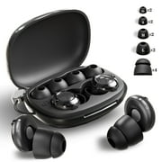 AuyeeSnc Noise Cancelling Ear Plugs for Sleeping, Travel & Work, 50dB Reusable Silicone Earplugs with 8 Tips, Snore Stopper & Portable Case, One Size, Airplane Essentials, Concerts, Focus (Black)