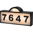 thumbnail image 1 of Auzev Solar Address Plaques for Outside, Solar Powered Address Sign,  Waterproof  House Numbers 3200K Warm LED & 6500k White LED Illuminated  with 2 Lighting Modes for House/Home, 1 of 7