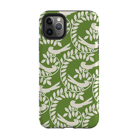 Ava Bird Olive Nature Phone Case Compatible with iPhone 11 to 16 Pro ...
