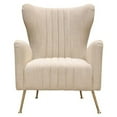 thumbnail image 1 of Ava Chair in Sand Linen Fabric with Gold Leg by Diamond Sofa, 1 of 6