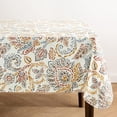 thumbnail image 1 of Ava Floral Jacobean Water- and Stain-Resistant Vinyl Tablecloth with Flannel Backing, , Rectangle, 1 of 7