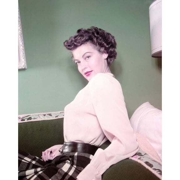 Ava Gardner At Home Rare Photo Circa 1940's 24X36 Classic Hollywood Poster