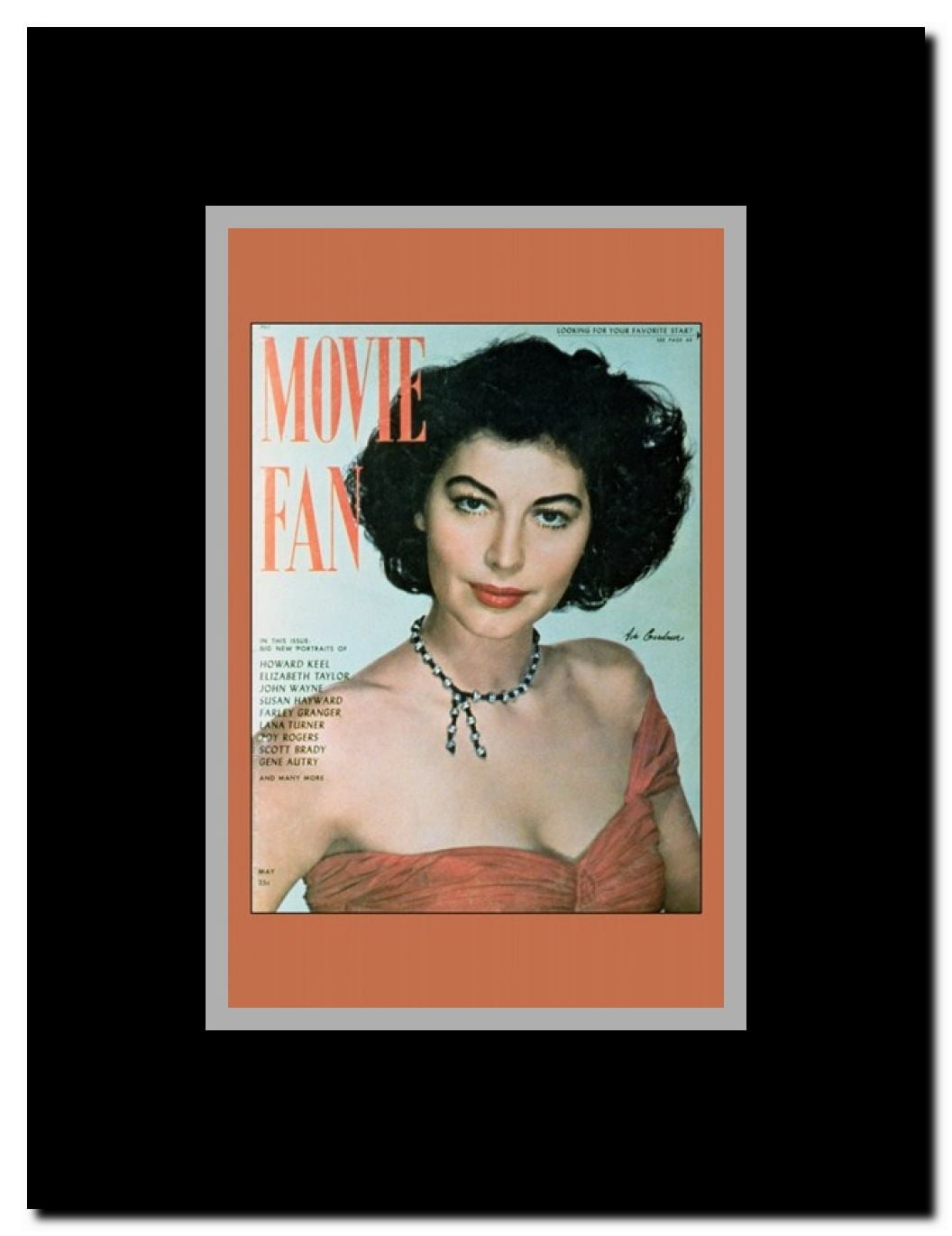 Ava Gardner Framed Movie Poster