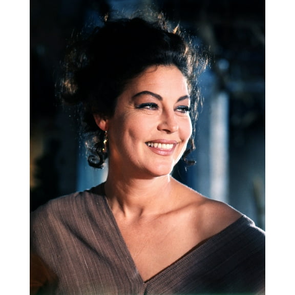 Ava Gardner Smiling Circa 1970 24x36 HD Aluminum Wall Art