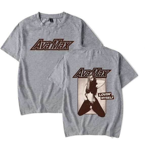 Ava Max Lovin Myself T-shirts Merch Women Men Clothes Trend Casual Short Sleeve Top