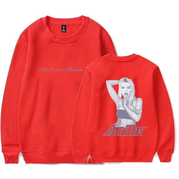 Ava Max Now I am a masterpiece 2025 Merch crew neck sweatshirt Long sleeve Fashion Casual Hooded Sweatshirts