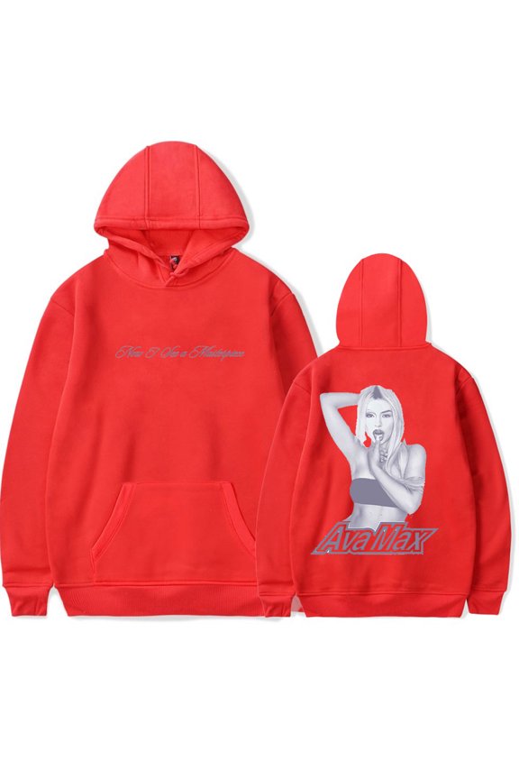 Ava Max Now I am a masterpiece Merch Hoodies Women Men Long sleeve Fashion Casual Hooded Sweatshirts