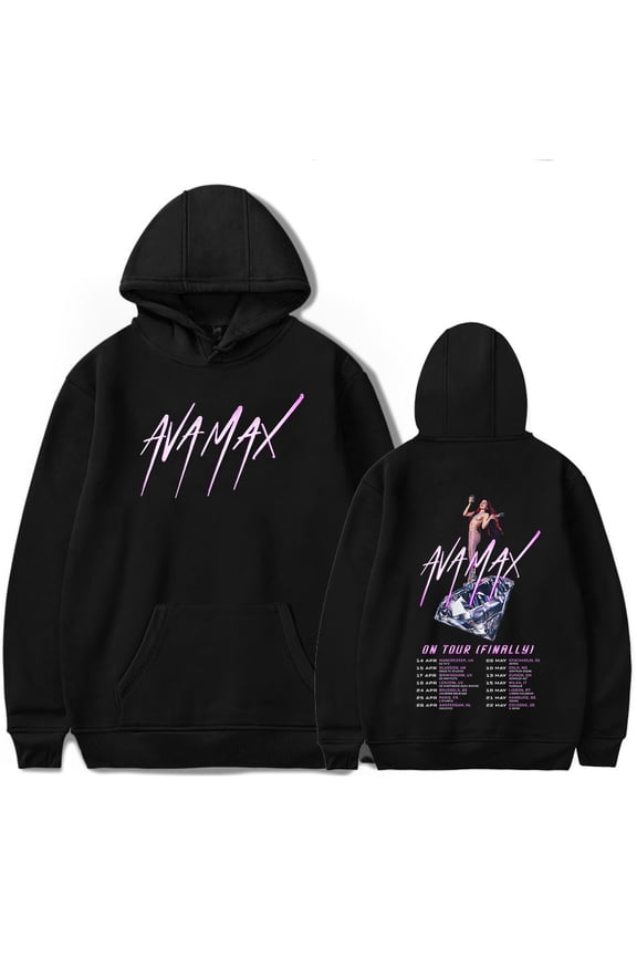 Ava Max On Tour Finally Merch Diamonds Dancefloors Hoodie Sweatshirt Logo Women/Men Hooded Longsleeve