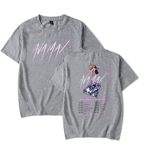 Ava Max On Tour Finally Merch Diamonds Dancefloors T-shirt Women Men Casual Fashion Short Sleeve Tee