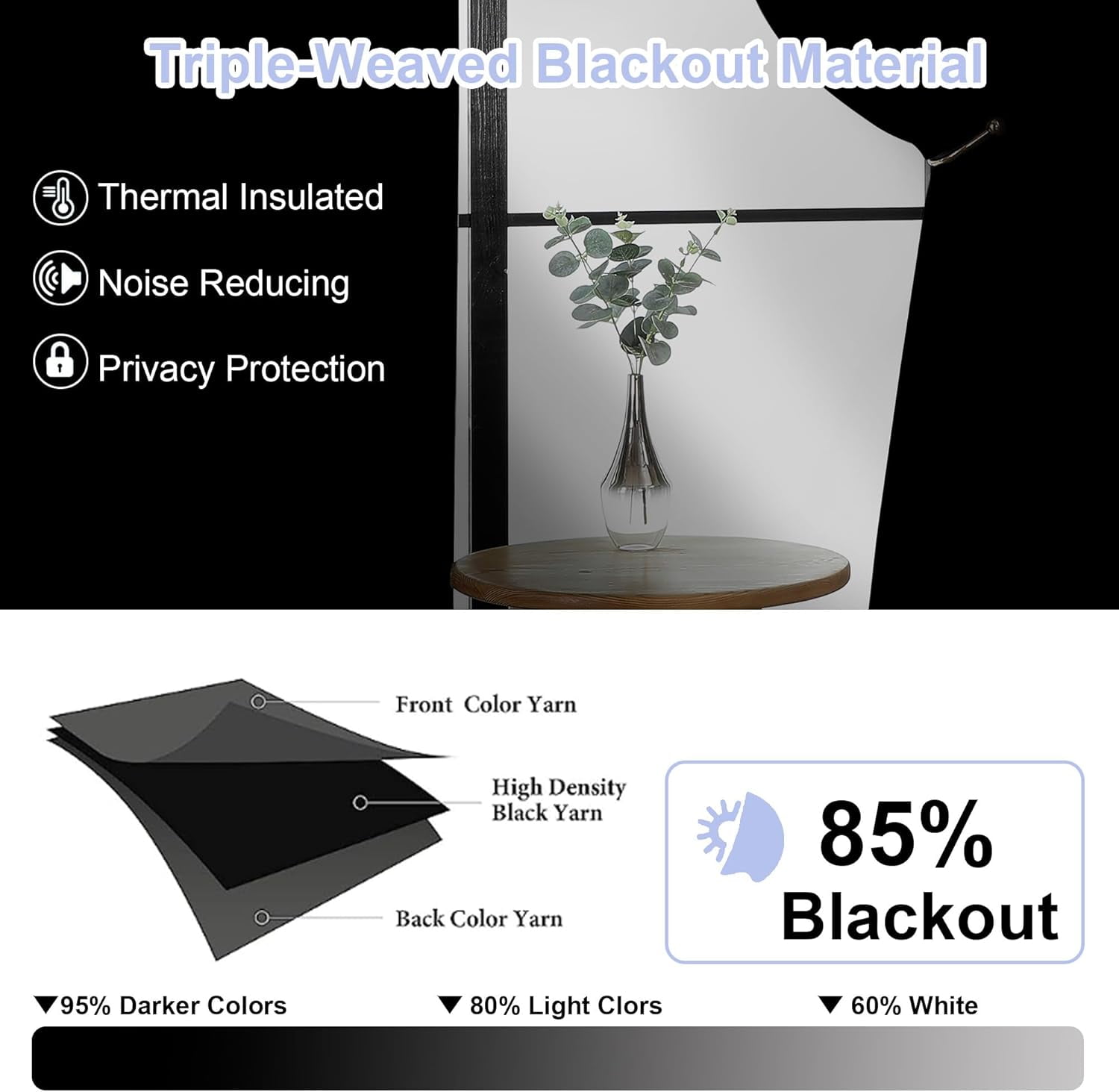 Ava Sage Green Blackout Curtains for Bedroom 90 Inches Long 2 Panels ...
