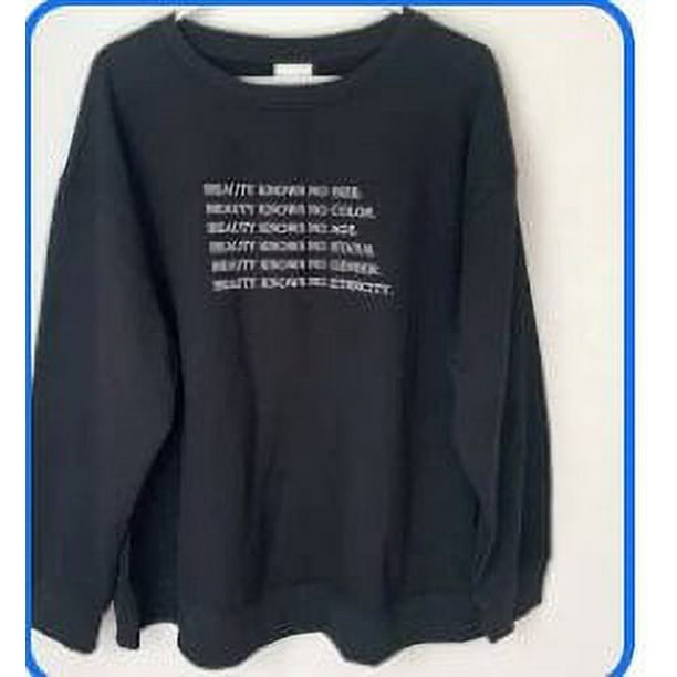 Ava Viv Beauty Print Pullover Longsleeve Sweatshirt Size 3XL
