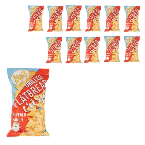 Ava's Buffalo Ranch Flatbread Crisps, 6.5 oz, 12 Pack
