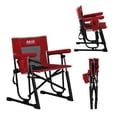 thumbnail image 1 of Avaar Outdoor Folding Rocking Camp Chair w/Cup Holder, 400lbs Capacity, Passion Red, 1 of 10