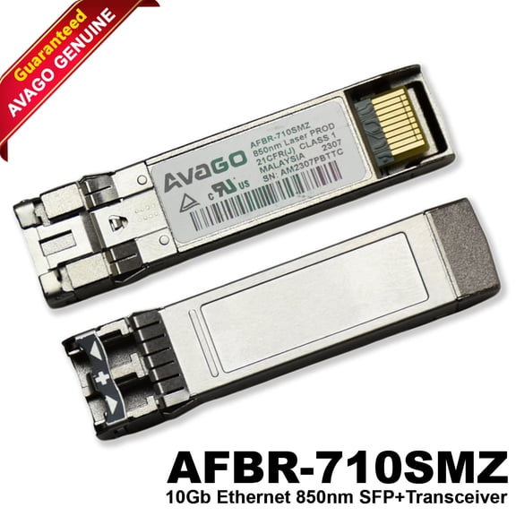 Pre-Owned Avago Compatible AFBR-710SMZ 10GBASE-SR 850nm SFP+ Optical Transceivers