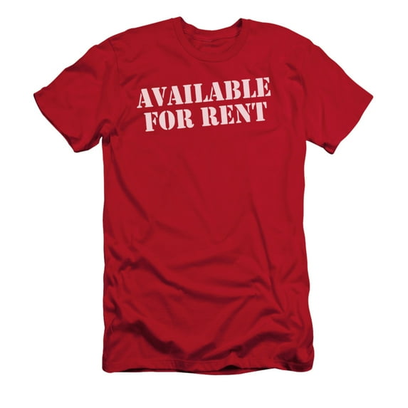 Available For Rent Funny Joke Adult Slim T-Shirt