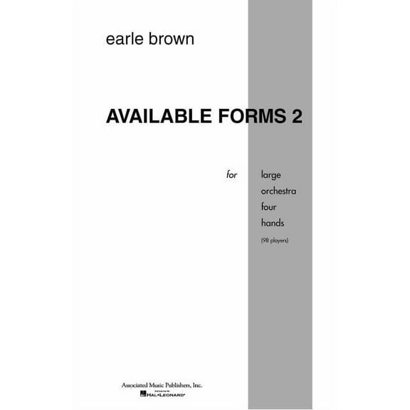 Available Forms 2: Full Score, (Paperback)