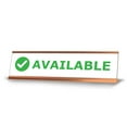 thumbnail image 1 of Available, Green Black Frame Desk Sign (2 x 8"), 1 of 3