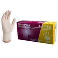 thumbnail image 1 of Ivory Latex Exam Disposable Gloves, 1 of 7