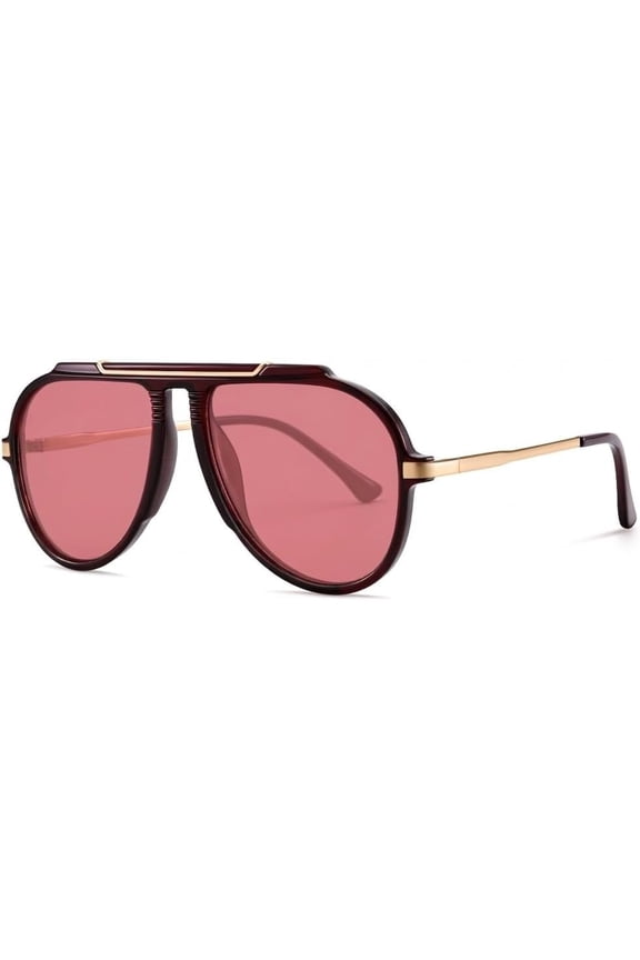 Avaitor Sunglasses for Women Men - 2026 Retro 70s  Metal Sun Glasses  Square Avaitors Shades