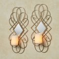 thumbnail image 1 of Avalaine Mirrored Wall Sconces Antique Gold Pair 9”Wx5”Dx20”H Pair, 1 of 1