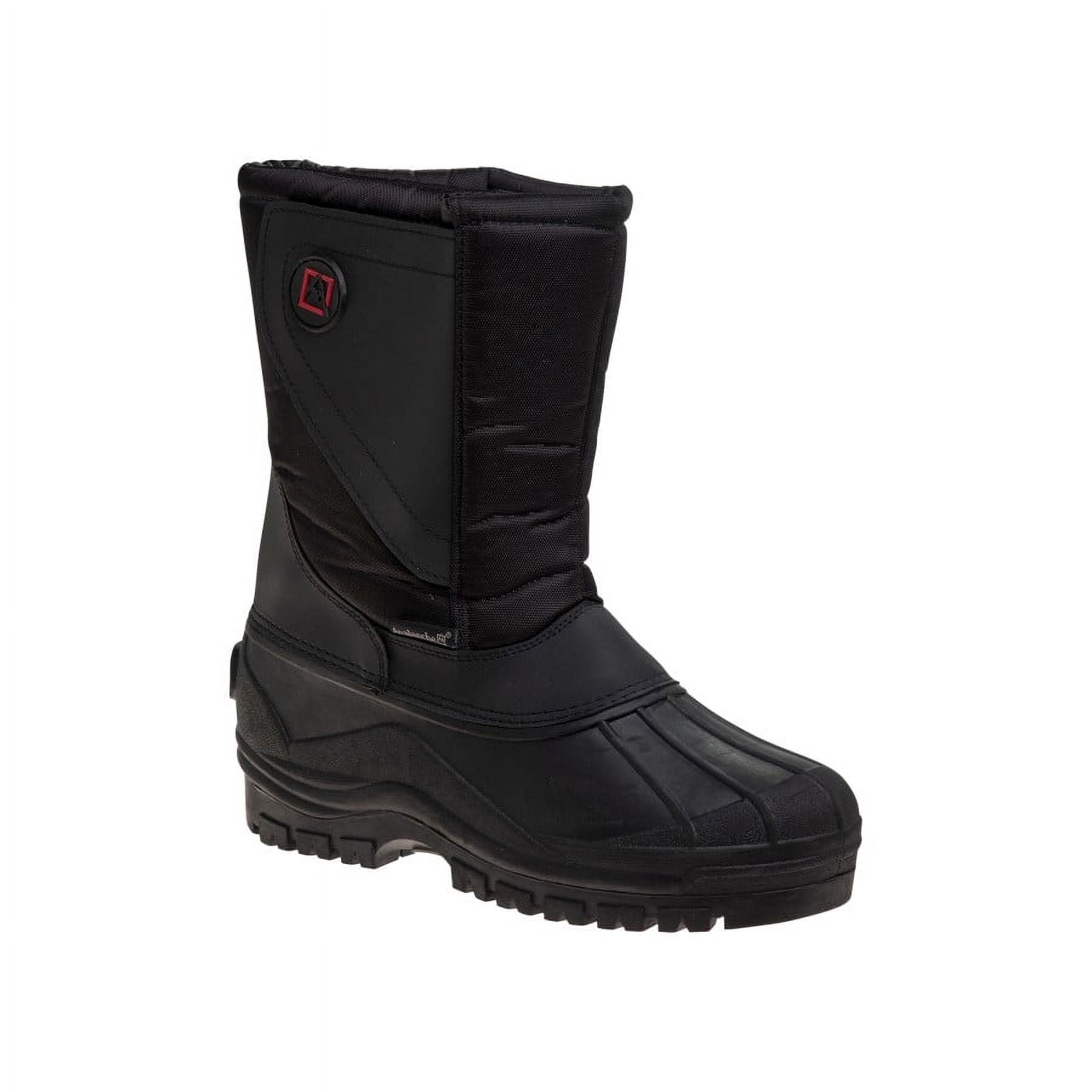 Avalanche Adult  Men Waterproof Snow Boots - Black, 10