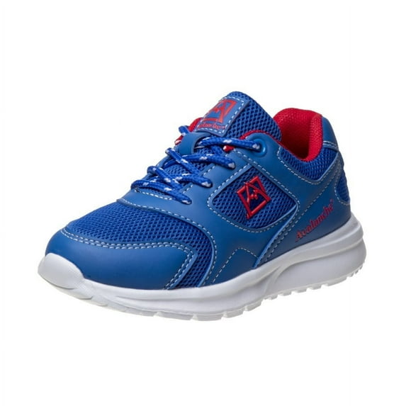 Avalanche Boys Sneakers, Lightweight Tennis Breathable Athletic Running Shoes (Little Kid), Blue Red, 12