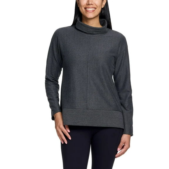 Avalanche Ladies' Cowl Neck Pullover, Gray, L