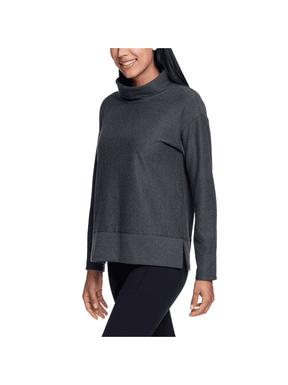 Ladies' Cowl Neck Pullover, (Gray, Small)