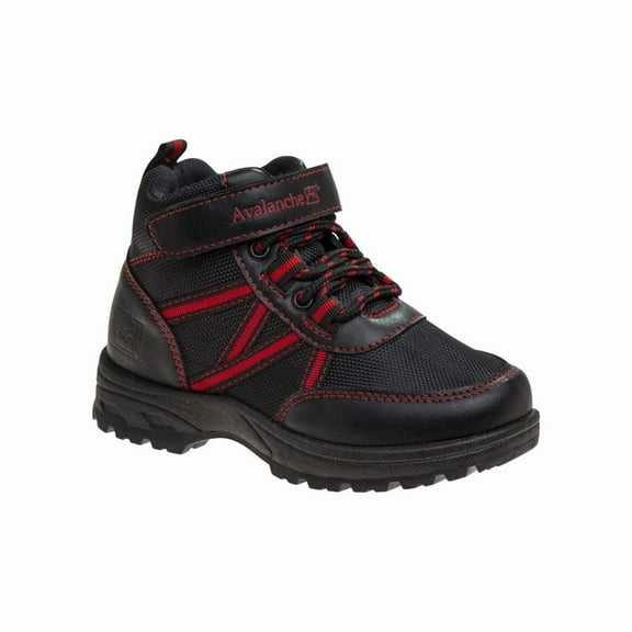 Avalanche Little Kids Boys Synthetic Leather Hook & Loop Hiker Boots