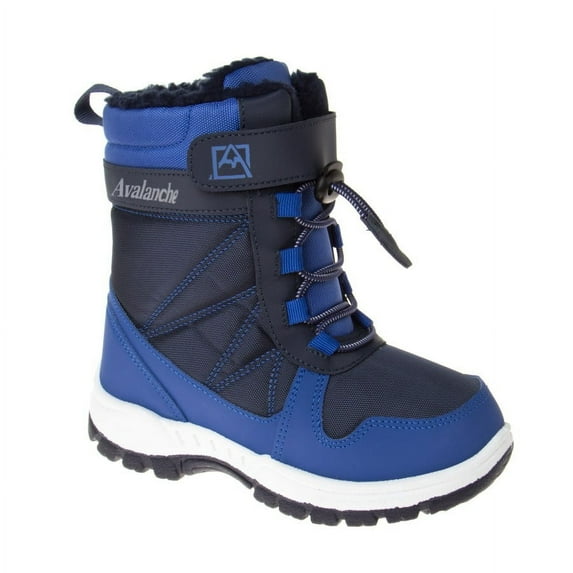 Avalanche Little Kids Boys' Synthetic Snow Boots with Bungee Cord and Hook & Loop Closure
