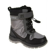 Avalanche Little Kids Boys' Synthetic Snow Boots with Bungee Cord and Hook & Loop Closure