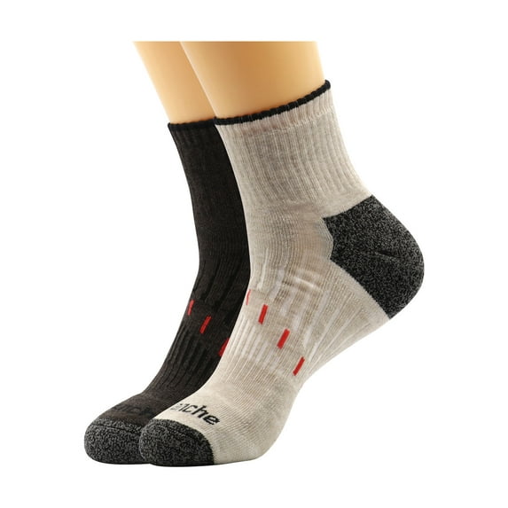 Avalanche Men's Everyday Performance Blister Resistant Quarter Crew Socks