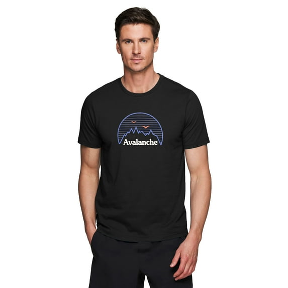 Avalanche Men's Graphic Tee, Short Sleeve Logo Cotton Crewneck T-Shirts for Men