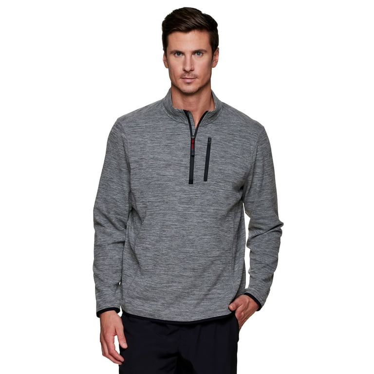 Avalanche Men's Lightweight Mock Neck 1/4 Zip Fleece Sweatshirt with Zipper  Pocket