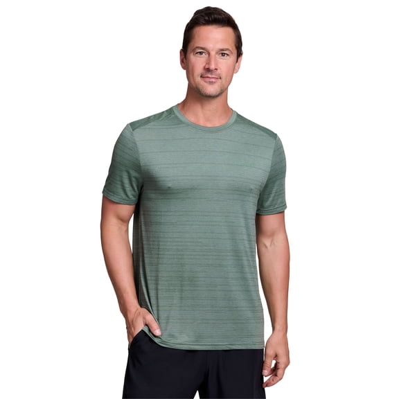 Avalanche Men's Short Sleeve Super Soft Tonal Stripe Crewneck T-Shirt