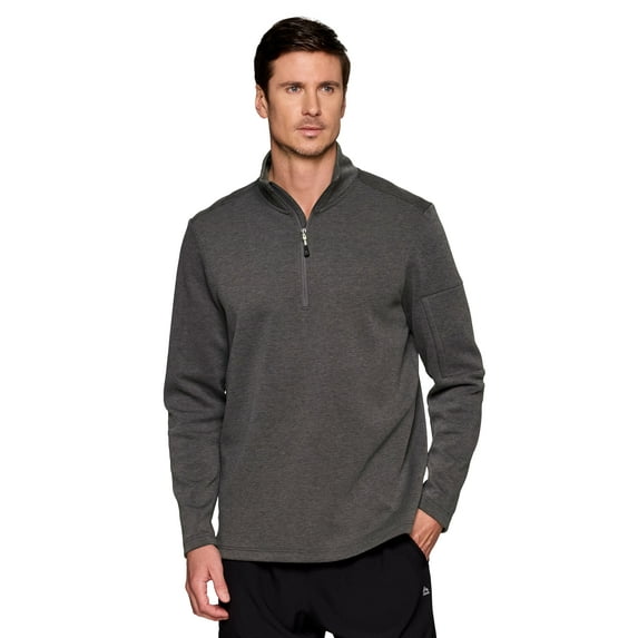 Avalanche Men's Stretchy Long Sleeve 1/4 Zip Pullover Top with Pocket